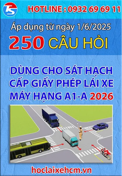 [2026] Thi Thử Bằng Lái Xe A1 - Đề Chuẩn 250 Câu (Có Giải Thích Chi Tiết)