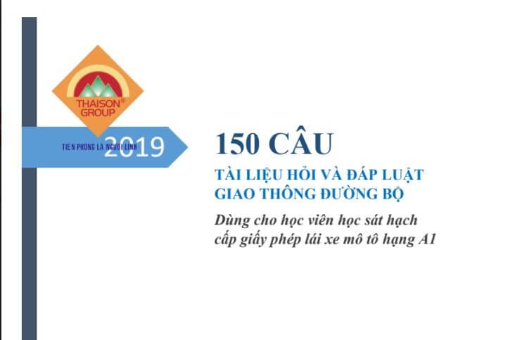 Full Bộ Tài Liệu Ôn Thi Bằng Lái Xe A1 Mới Nhất 9