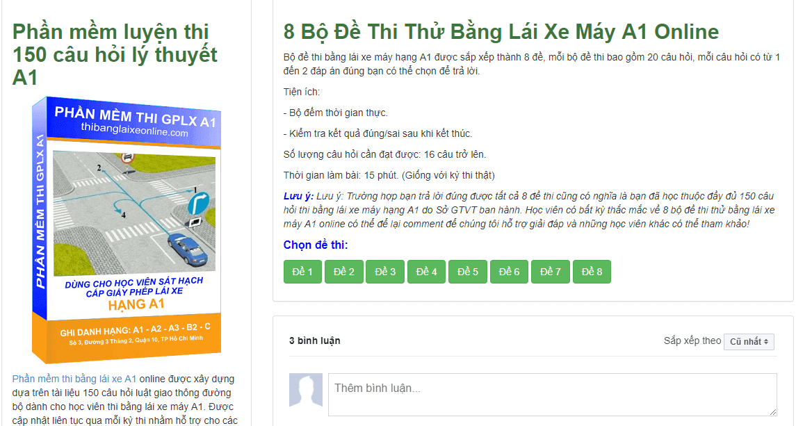 Thi Thử Bộ Đề 15 Câu Hỏi Trắc Nghiệm Thi Bằng Lái Xe 7