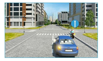 Theo tín hiệu đèn của xe cơ giới, xe nào vi phạm quy tắc giao thông?