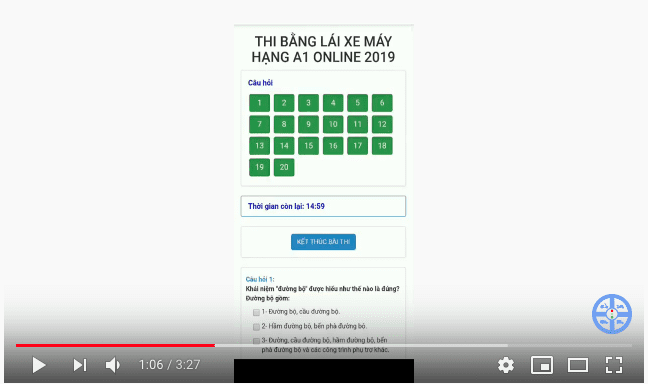 Bí Kíp & Mẹo Thi Đậu Bằng Lái Xe Máy - Phần Thi Lý Thuyết 2