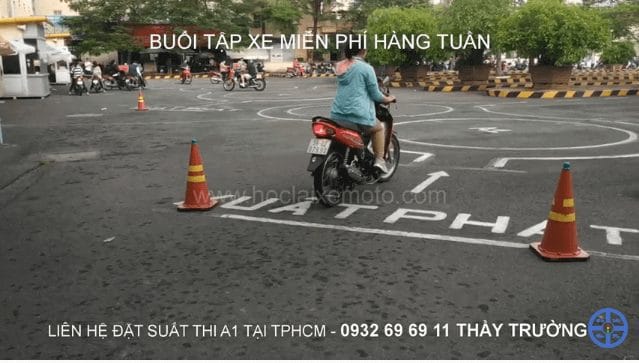 Buổi Tập Thử Xe Thiết Bị Thi Bằng Lái Xe Máy A1 1