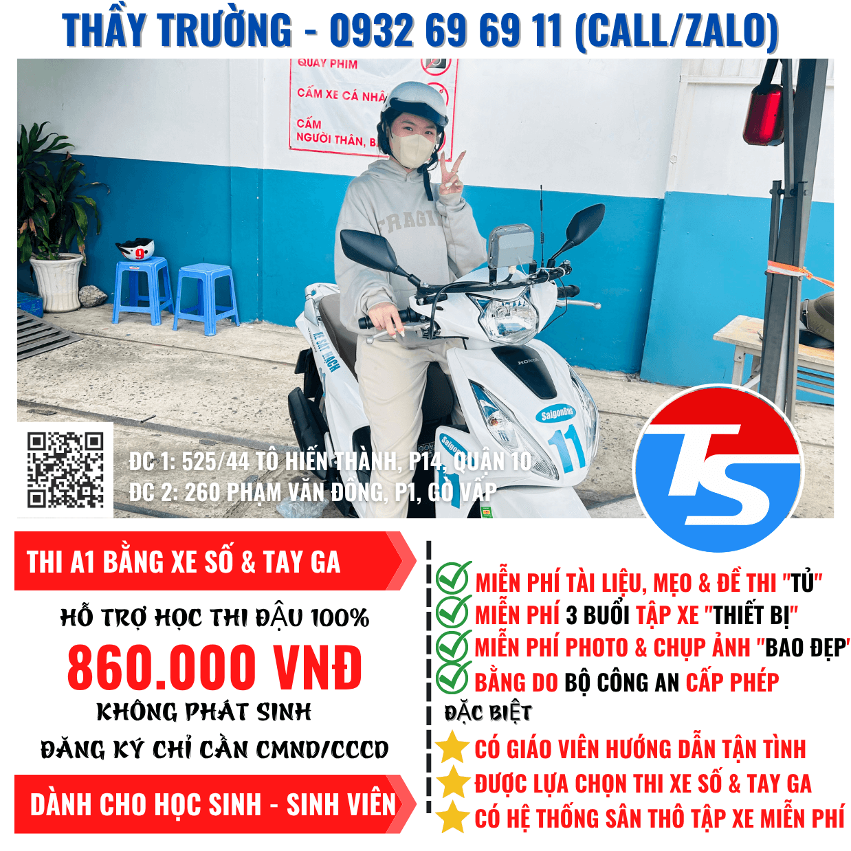 Thi Bằng Lái Xe Máy A1 Được Chọn Xe Số Và Tay Ga